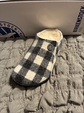 Birkenstock KIDS ZERMATT rivet plaid shoes
